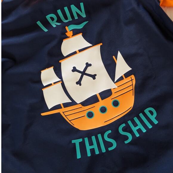 Carter's Boys Orange/Blue Nautical Swim Suit size 5T - Picture 2 of 5